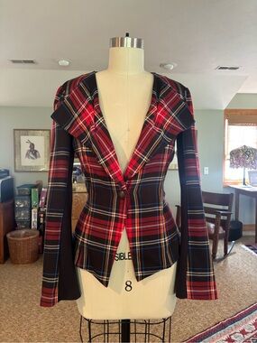 Women’s Heed Red Plaid Blazer Jacket
